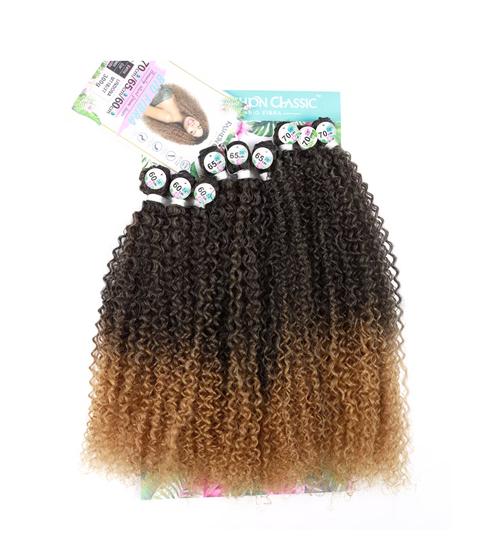 Kinky curly - tye and dye